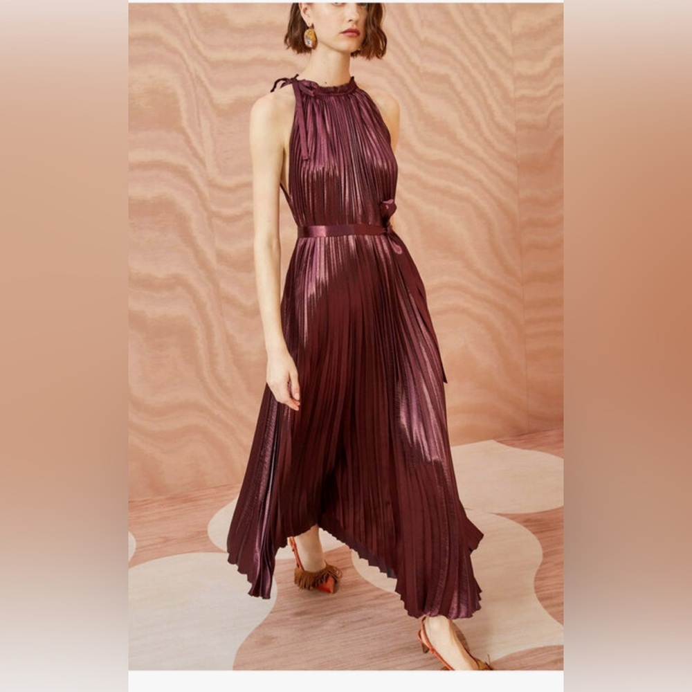 $690 Ulla Johnson - Amiko Dress In Mahogany Size 6 View 6